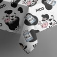 thumbnail image 5 of White Cow Black Spot Milk Pattern Square Tablecloth,Waterproof Square Table Cover,Wipeable Spillproof Washable Table Cover for Home Kitchen Party Decor 42"X42"(107x107cm), 5 of 6