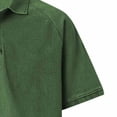 thumbnail image 6 of DayScoop Plus Size T-Shirt for Men Casual T Shirt Summer Fashion Solid Color Button Open Close Vintage Short Sleeve Lapel Tops Tees, 6 of 6