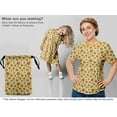 thumbnail image 5 of oneOone Polyester Spandex Yellow Fabric Floral Retro Sewing Craft Projects Fabric Prints By Yard 56 Inch Wide, 5 of 5