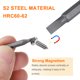 thumbnail image 4 of Uxcell 10pcs SL3.5 Punta de destornillador ranurada 5/32" Hex Magnética Cabeza plana Acero S2, 4 of 6