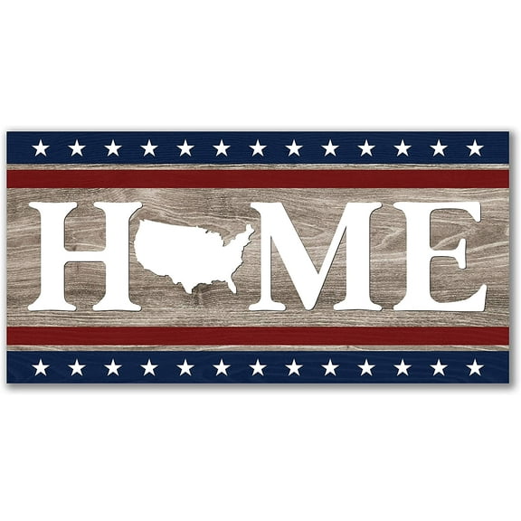 Home US Rustic Wood Wall Sign 9x18