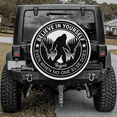 thumbnail image 2 of Lotusprinthandmade Funny Bigfoot Believe In You Spare Tire Cover Without Backup Camera Hole 6 Sizes (34 in.), 2 of 7