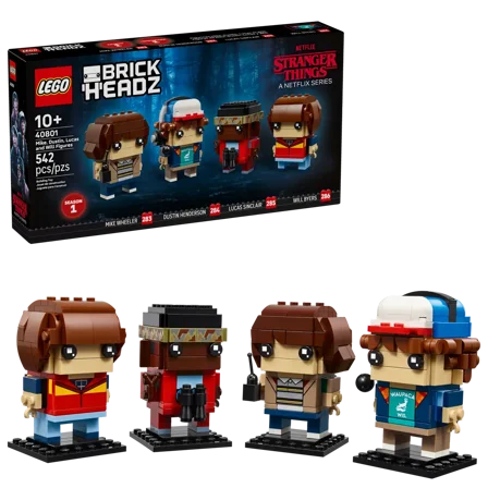 LEGO Brickheadz 40801 Stranger Things Mike, Dustin, Lucas and Will 542pcs