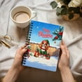 thumbnail image 3 of Merry Christmas Woofmas Xmas Noel Cavalier King Charles Spaniel Elf Candy Cane Snow Spiral Bound Journal Dog Lover Gifts 5x7in Spiral Notebook - 13017, 3 of 5