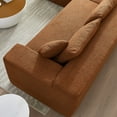 thumbnail image 5 of YOUDAO Modern 104'' Modular Sectional Couch, Comfy Lambswool Fabric  L-Shape Sofa with Chaise Lounge, Modern Corner Sofa 5 Seater Sectional Sofa Couch For Living Room, Bedroom, Apartment, Orange, 5 of 9