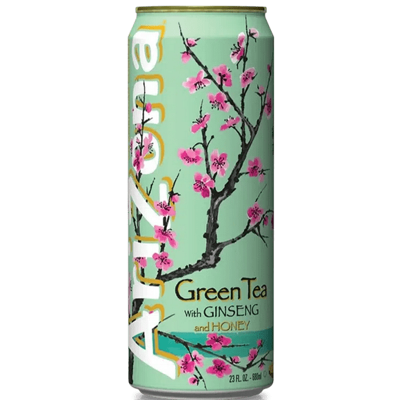 Arizona Iced Tea Green Tea With Ginseng and Honey, 680ml Pack of 24