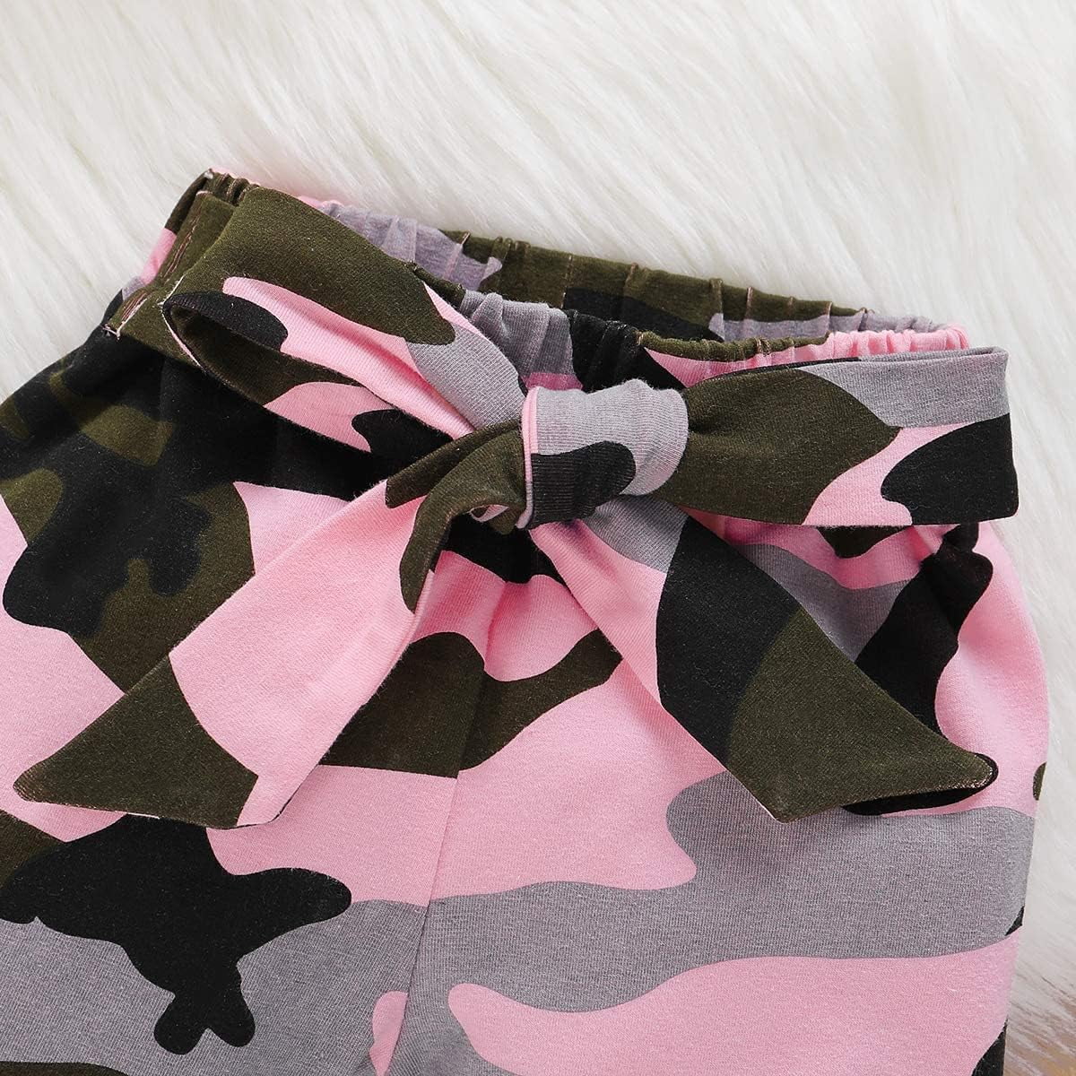 SUCS Newborn Baby Girl Clothes Infant Girl Outfits Long Sleeve Ruffle Romper  Floral Pants Headband Set
