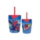 thumbnail image 1 of Vaso plateado Buffalo Marvel Spiderman Thwam de 500 ml con pajita, 1 of 3