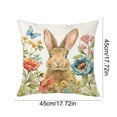 thumbnail image 3 of SASHENHG Easter Pillow Rabbits Patterns Throw Pillow Cases Decorative Cushion Covers For Sofa Couch Home Easter Decor, 3 of 6