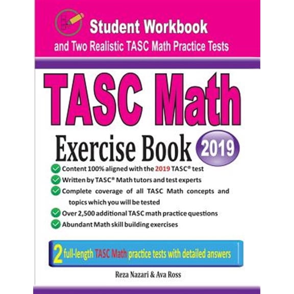 Pre-Owned TASC Math Exercise Book: Student Workbook and Two Realistic TASC Math Tests, (Paperback)
