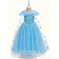thumbnail image 3 of Girls' Role-Playing LED Light Princess Dress, Fairy Cape Costume, Holiday Party Ball Gown (Batteries Not Included), 3 of 4