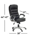 thumbnail image 2 of IFDC - Chaise de Bureau à Roulettes, Hauteur Variable de 44 Pieds' à 47 Pieds', Noir, 2 of 2