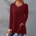 thumbnail image 5 of Camiseta Sexy de otoño para mujer, camiseta elástica, ropa de estilo de tendencia para mujer, camiseta ajustada, Tops informales de manga larga para mujer 2022, 5 of 5