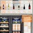 thumbnail image 5 of Lanbo  24 inch 18 Bottle 55 Cans Under Counter Dual Zone Wine Cooler Beverage Refrigerator, 5 of 16