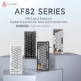thumbnail image 2 of AF82 Features a Wired Membrane Keyboard, 75% Compact Layout, 82-key Minimalist Layout, Simple and Efficient Design, Volume Knob, Dual-stage Adjustable Support, and Includes a Ribbon, 2 of 12
