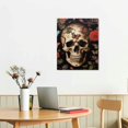 thumbnail image 2 of BCIIG Skull Flowers Butterflies Fine Art Aesthetic Poster & Print Wall Painting for Living Room Bedroom Home Office Wall Decor 12x16 in, 2 of 5