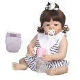 thumbnail image 1 of Muñeca de Reborn de exterior exterior exterior Real de 57cm, cuerpo completo de silicona suave, accesorios lavables, el más yotijar Muñeca Reborn de 22 pulgadas, 1 of 9