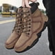 thumbnail image 4 of Zapatos casuales de cuero de caña alta para hombres, botas cortas cálidas, zapatos de moda para hombres Wmkox8yii 123q2275, 4 of 9