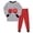b40-Red, variant on KPOPLK Boys Pajamas Cozy Soft Long Sleeves Top and Pants 2 Piece Cool Pjs Pajamas Set Big Boys Sleepwear,Size 7-8 Years