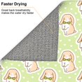 thumbnail image 6 of Rocae Rabbit With Tie for Drying Mat for Kitchen 16*18 inch Easy to Clean Dish Rack Pad, 6 of 8