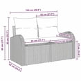 thumbnail image 6 of Bowery Hill Contemporary Poly Rattan Garden Sofa With Cushion in Gray, 6 of 8