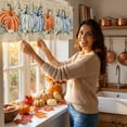 thumbnail image 5 of Fall Pumpkin Kitchen Curtains Valances Thanksgiving Harvest Design for Windows Valances Rod Pocket Curtain Valance for Bathroom Living Room Cafe 54x18 inch Window Treatment for Home Decor, 5 of 6