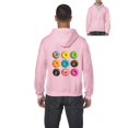 thumbnail image 1 of Mens Love Food Donuts Doughnuts Full-Zip Hooded Sweatshirt, 1 of 5