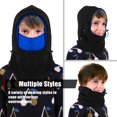 thumbnail image 6 of [2 Pack] Children Balaclava Fleece Windproof Ski Mask, Child Cold Weather Face Mask Motorcycle Neck Warmer or Tactical Balaclava Hood for Snowboard Cycling Outdoors Sports Unisex - Blue & Blue, 6 of 7