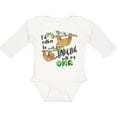 thumbnail image 3 of Inktastic Id Rather Be Hanging with my Oma- Cute Sloths Boys or Girls Long Sleeve Baby Bodysuit, 3 of 5