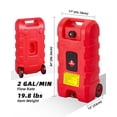 thumbnail image 2 of 2025 New Fuel Caddy 15 Gallon, Portable Gasoline Tank Container With Manual Fuel Transfer Pump, 10ft Long Hose & Wheels, Portable Gas Tank for Cars, Lawn Mowers, Boats, 2 of 7