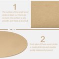thumbnail image 4 of Uxcell 5pcs 12 Inch Wood Circles for Crafts, 0.12 Inch Thick Unfinished Blank Wooden Rounds Slice Cutouts, 4 of 7