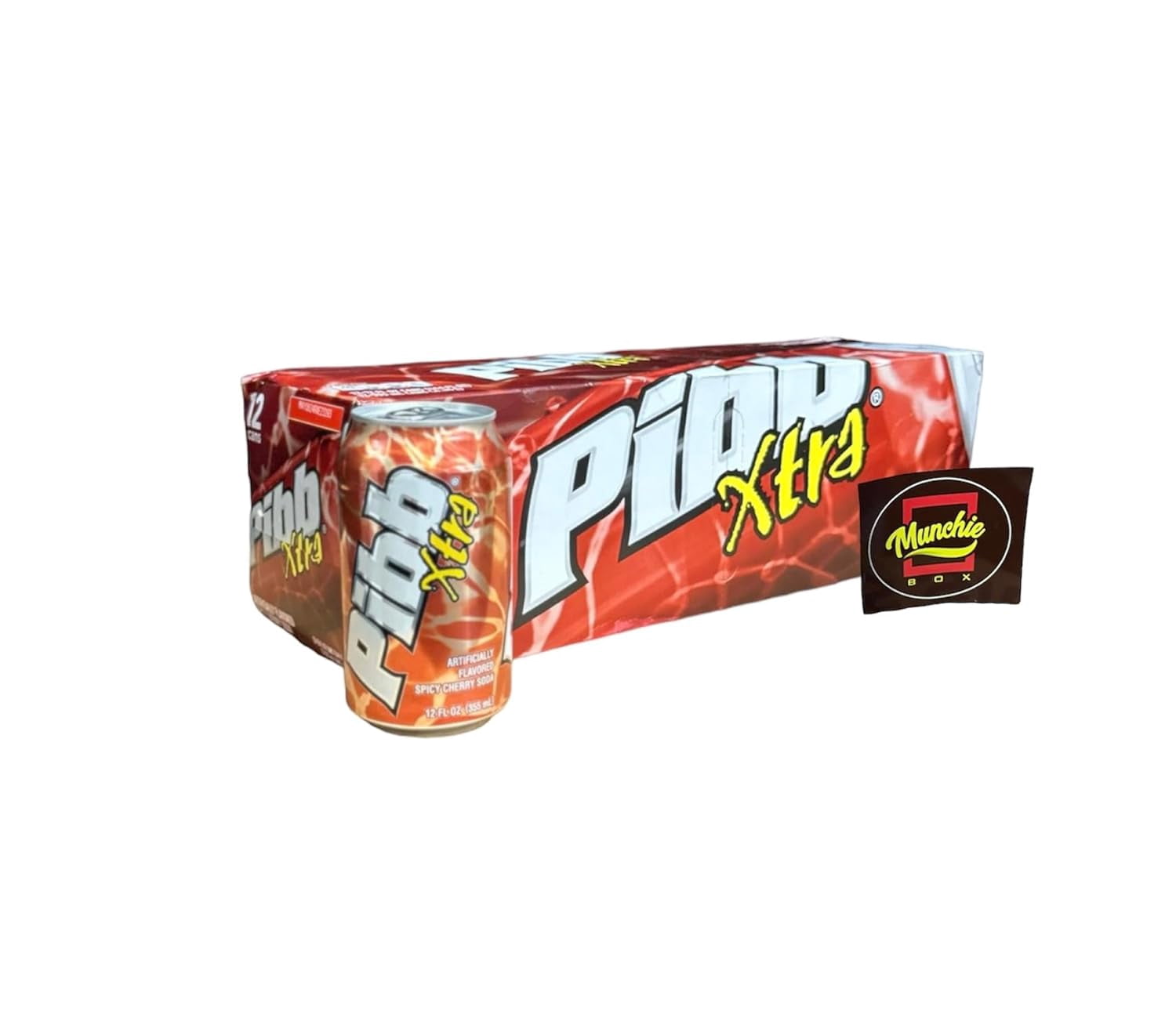 Mr. Pibb Cherry Soda Pop, 12 fl oz, 12 Pack Cans