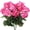 Hot Pink, variant on 2 Pack Artificial Geraniums Silk Flowers for Outdoor Garden Hanging Basket Porch Home Decor Faux Fake Geranium Plants for Indoor Outdoor Use, Floral Arrangement, Windowsill, Kitchen