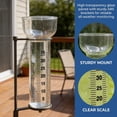 thumbnail image 1 of BotaniNest Friendly With High Borosilicate Glass Rain Gauge Test Tube Glass Cup Scratch And Wear Measuring Cup Scale, 1 of 6