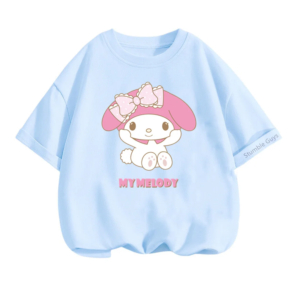 Anime My Melody T Shirt Oversized tEEN T-shirts Retro