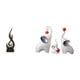 thumbnail image 1 of Escultura abstracta de fuego,Estatua de arte abstracto,adorno para decoración del hogar,Escultura de fuego moderna,coleccionable,regalo,Esculturas de elefantes,Estatuas de elefantes para, 1 of 8