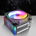 thumbnail image 2 of Ventidor enfriador CPU RGB 65,5 ventidor de refrigeración CFM 4pin disipador radiador silencioso parGA1156 / 1155 / 775 / 1366 Macarena ventiladores de refrigeración de la CPU del ordenador, 2 of 8