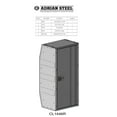thumbnail image 3 of Adrian Steel CL1446R, Adjustable 3-Shelf Cabinet w/ Lock, 3 of 6