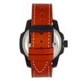 thumbnail image 2 of Shield Shaw Leather-Band Men'S Diver Watch W/Date - Black/Orange, 2 of 3