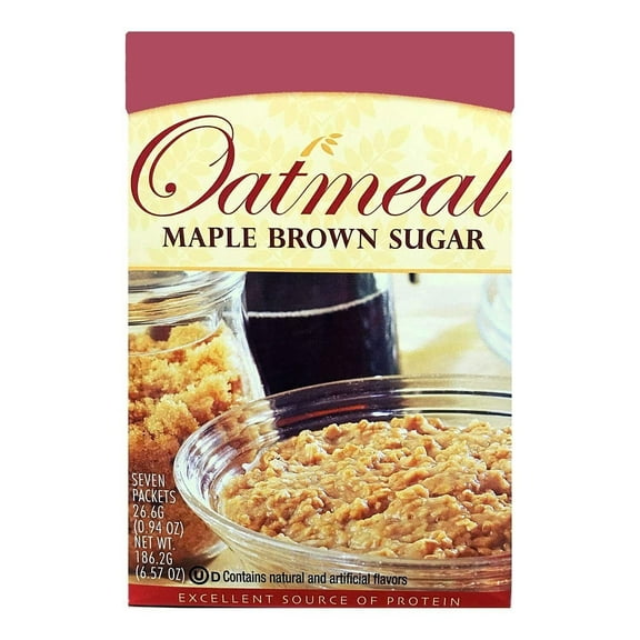 HealthyWise High Protein Maple Brown Sugar Oatmeal, 15g Protein, 7 Servings
