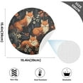 thumbnail image 4 of Round Braided Placemats Set of 4,Cute Fox Washable Dining Table Durable PVC 15 Inch Non-Slip Heat Resistant Place Mats for Table Decor Home Decor, 4 of 7