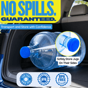 The Jug Plug Original Silicone Water Jug Cap, 2-Pack, for Standard 5-Gallon Water Bottles