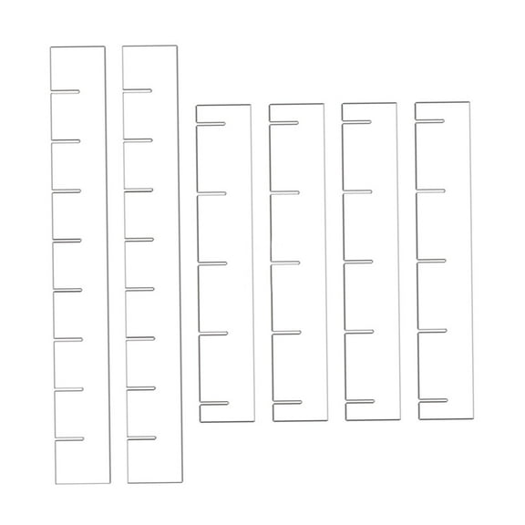 deevoka 6 Pieces Drawer Dividers Help Tidy Multi Purpose Clear Acrylic Drawer Organisers