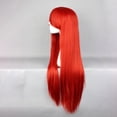 thumbnail image 3 of Humano Cabello Pelucas para Mujeres 31" Rojo Pelucas con Peluca Gorra Largo Cabello, 3 of 6