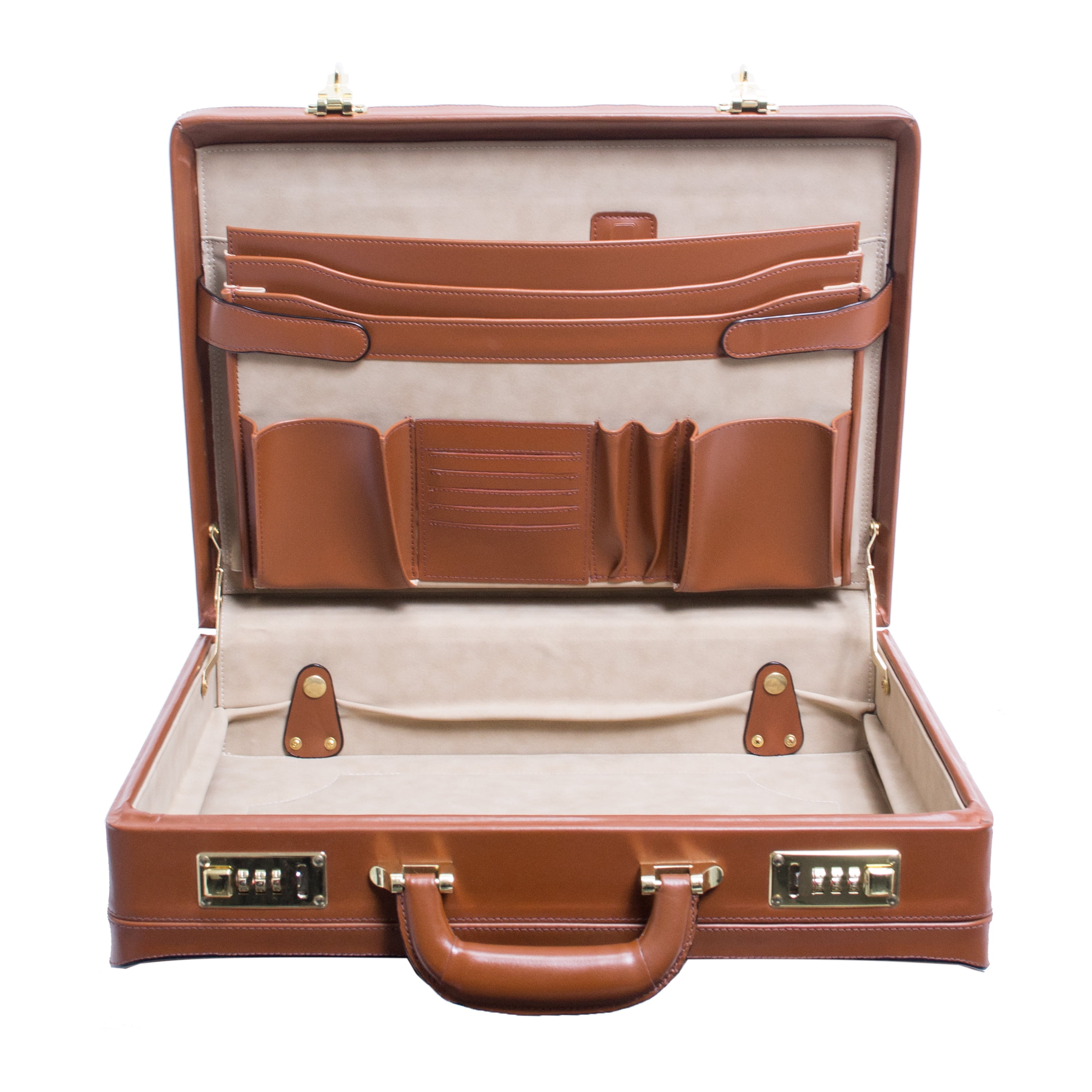 Harper Expandable Attache Case, Brown
