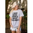 thumbnail image 5 of Mixed Drinks About Feelings Drinking Unisex Plus Size Graphic Tee Brisco Brands 2X, 5 of 6