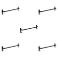 thumbnail image 1 of Youkk Rustproof Towel Bar Shower Towel Rack Kitchen Bathroom 1 Layer 30cm Regular 5Set, 1 of 6