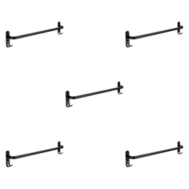 Youkk Rustproof Towel Bar Shower Towel Rack Kitchen Bathroom 1 Layer 30cm Regular 5Set