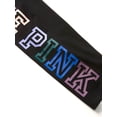 thumbnail image 2 of Victoria's Secret Pink Cotton High Waist Full Length Legging Black Multicolor Logo Size Small New, 2 of 2