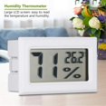 thumbnail image 2 of Termómetro de humedad preciso, higrómetro digital LCD digital Monitor de humedad interior para el hogar, la oficina, el invernadero (blanco) de una pieza esquí esquí Gafas de esquí, 2 of 5
